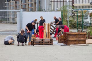 Benches from pallets